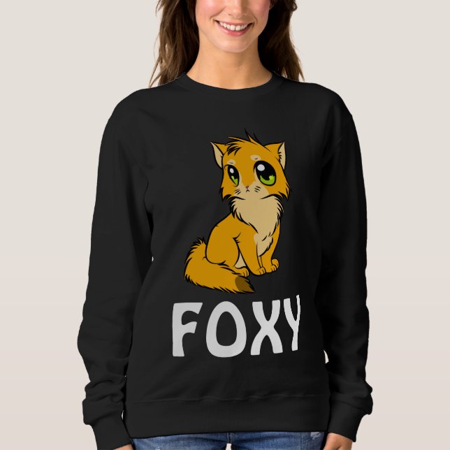 FOXY GINGER CAT T-SHIRTS SWEATSHIRTS FOR FALL (Front)