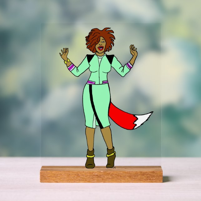 Foxy Girl Acrylic Sign (Neutral)