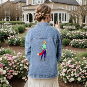 foxy girl button denim jacket