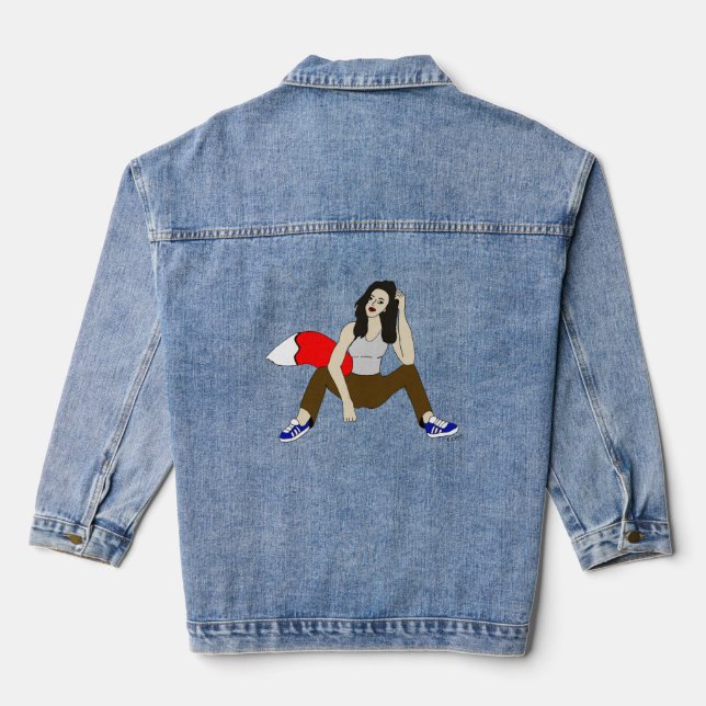 foxy girl denim jacket (Back)