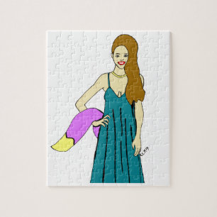 foxy girl jigsaw puzzle