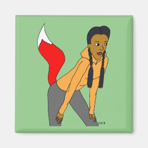 foxy girl magnet
