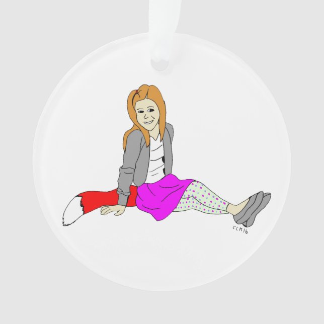 foxy girl  ornament (Front)