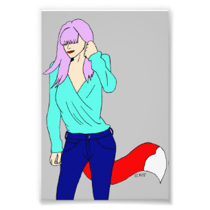 foxy girl   photo print