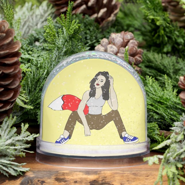 foxy girl  snowglobe (Winter)