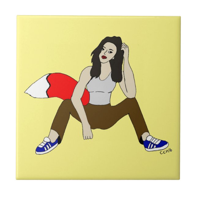 foxy girl  tile (Front)