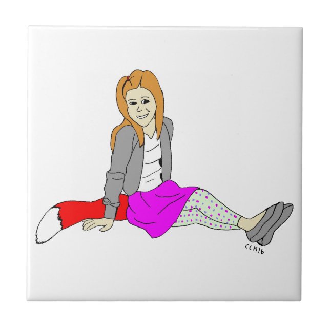foxy girl tile (Front)