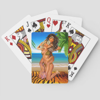 Foxy Jungle Wrestlers Playing Cards
