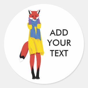 Foxy Lady Classic Round Sticker