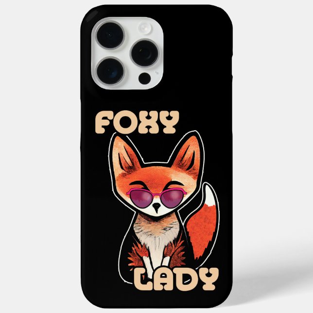 Foxy Lady | Cute Fox Case-Mate iPhone Case (Back)