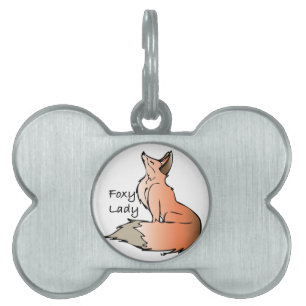 Foxy Lady Pet ID Tag