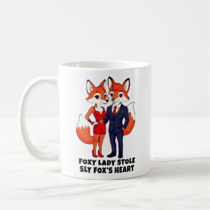 Foxy Lady Stole Sly Fox's Heart Valentine Day Love Coffee Mug