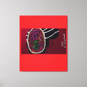 Foxy Ladybug Bride Canvas Print