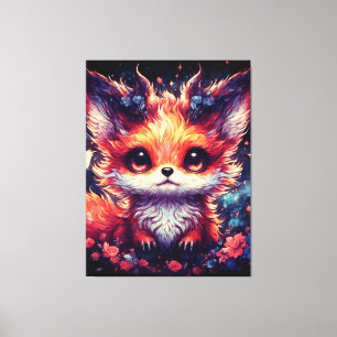 Foxy Little Devil Canvas Print