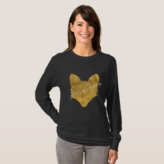 Foxy Mama Gold Fox T-Shirt (Front Full)