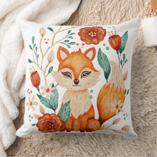 Foxy Meadow 20x20 Throw Pillow