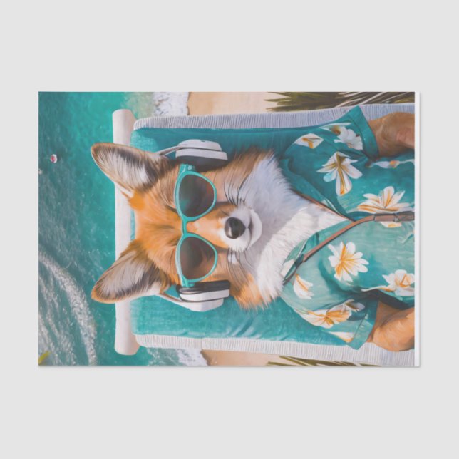 Foxy Rascal, Too Cool for School Tissue Paper (Front)