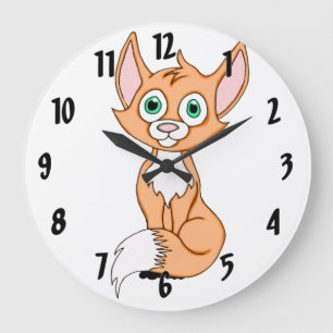 Foxy Roxy Large Clock