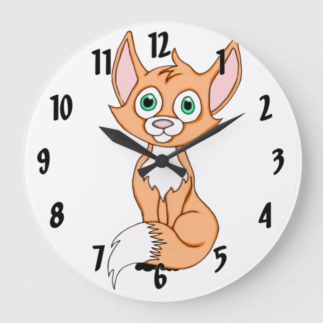 Foxy Roxy Large Clock (Front)