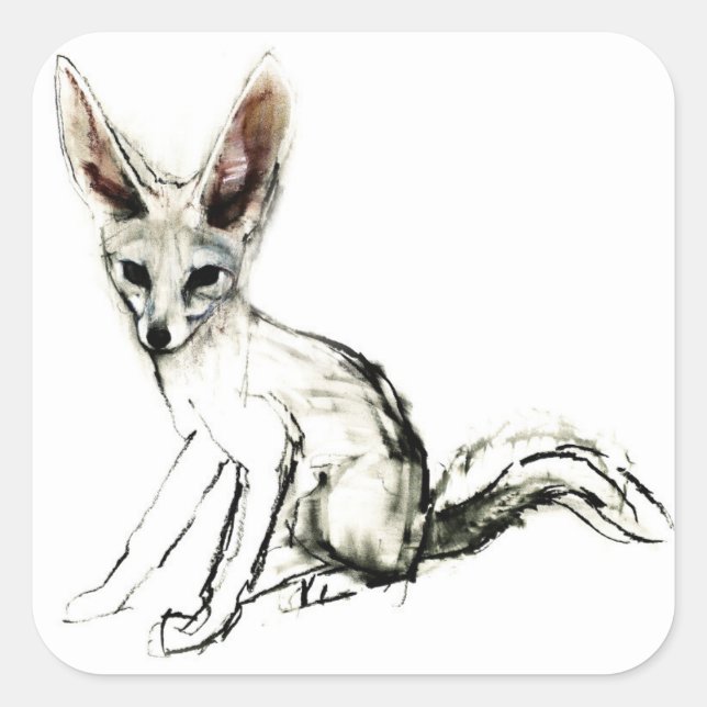 Foxy Square Sticker (Front)