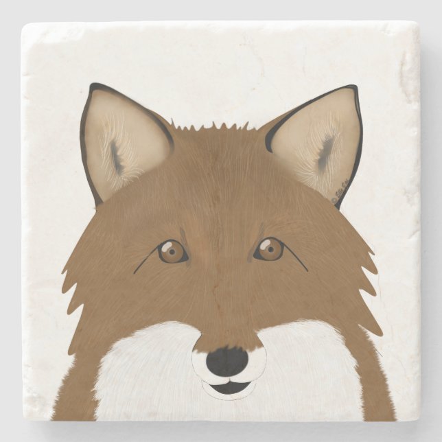 Foxy Stone Coaster (Front)