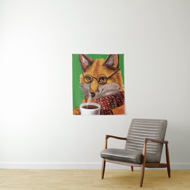 Foxy Tea Time Tapestry (In Situ)