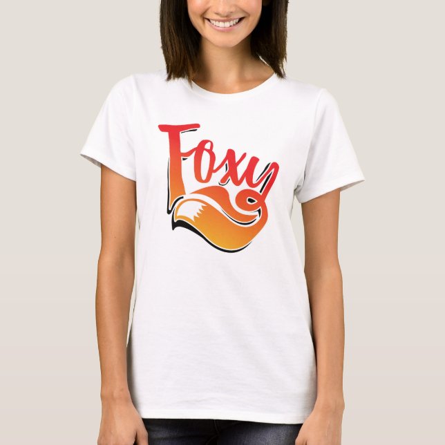 Foxy text on t-shirt (Front)