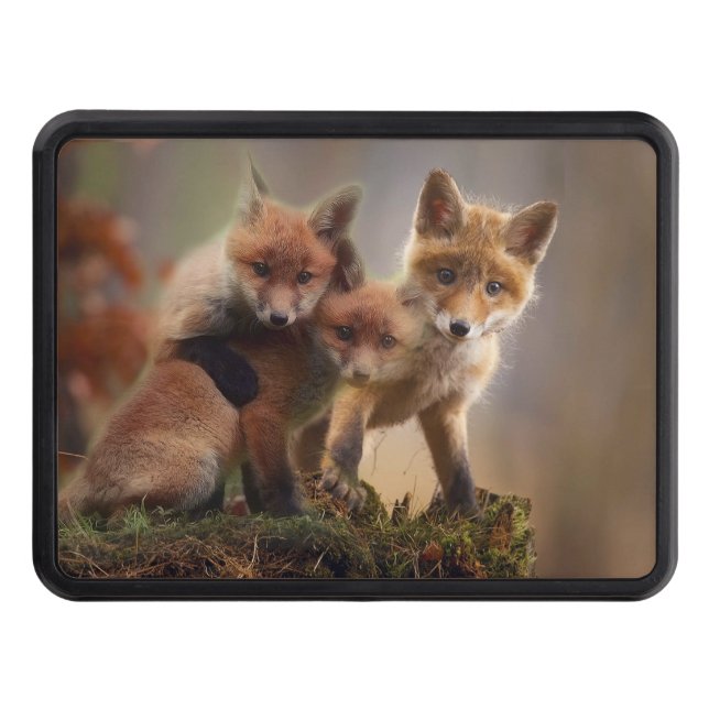 Foxy Triplets Trailer Hitch Cover (Front)