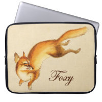 "Foxy" - Vintage Japanese sketch of a fox