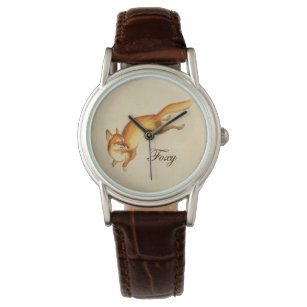 "Foxy" - Vintage Japanese sketch of a fox Watch