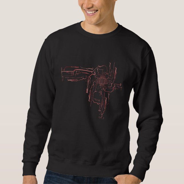 FPGA Graphics Card CPU Circuit Board Sweatshirt (Front)