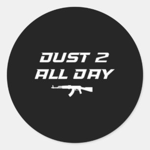 Fps Gamer Funny Cs First Person Competitive Gaming Classic Round Sticker