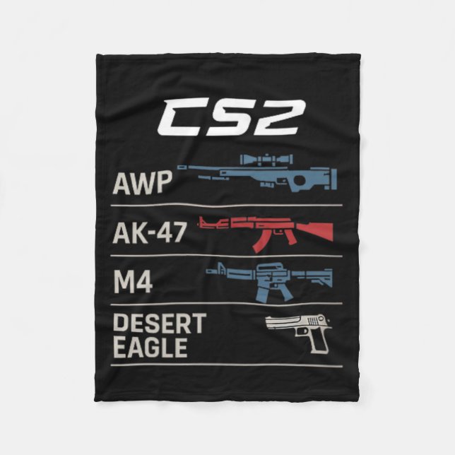 Fps Gamer Funny Cs First Person Competitive Gaming Fleece Blanket (Front)