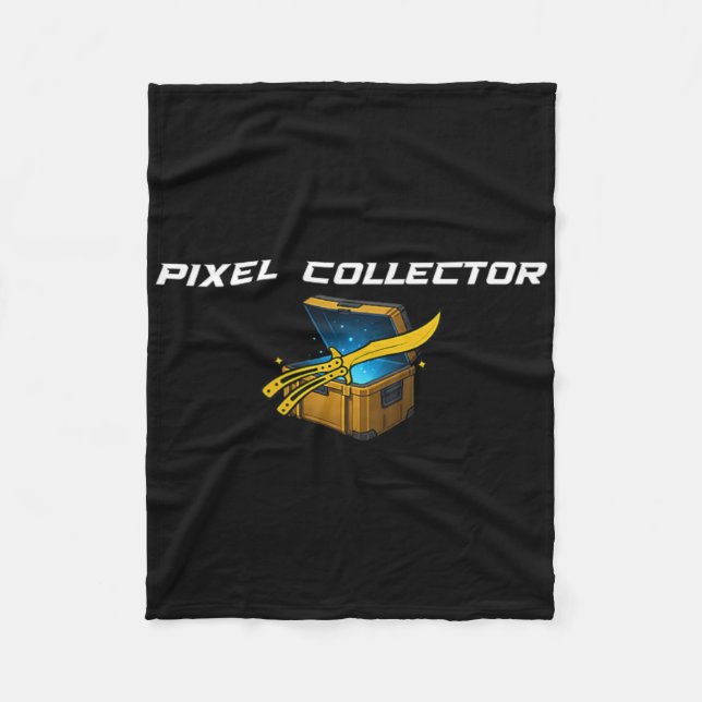 Fps Gamer Funny Cs First Person Competitive Gaming Fleece Blanket (Front)