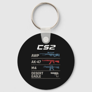 Fps Gamer Funny Cs First Person Competitive Gaming Keychain