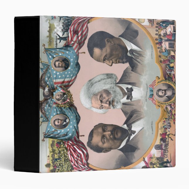 Fr3d3rick Bailey Douglass with Black Abolitionist  Binder (Front/Spine)