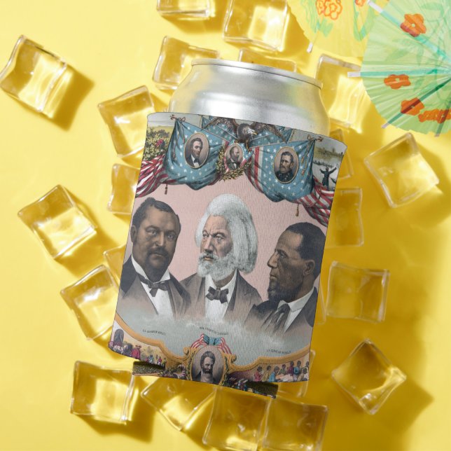 Fr3d3rick Bailey Douglass with Black Abolitionist  Can Cooler (In Situ Summer)