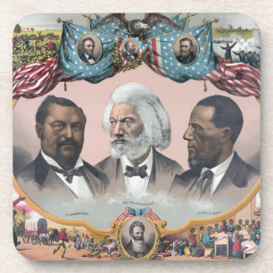 Fr3d3rick Bailey Douglass with Black Abolitionist  Coaster