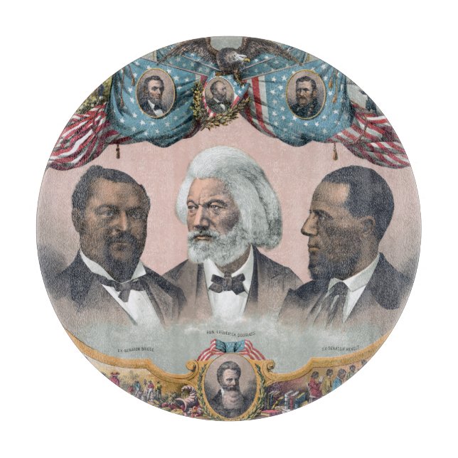 Fr3d3rick Bailey Douglass with Black Abolitionist  Cutting Board (Front)