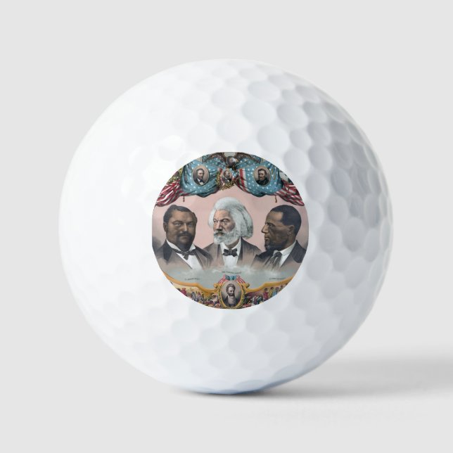 Fr3d3rick Bailey Douglass with Black Abolitionist  Golf Balls (Front)