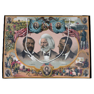 Fr3d3rick Bailey Douglass with Black Abolitionist  Large Gift Bag