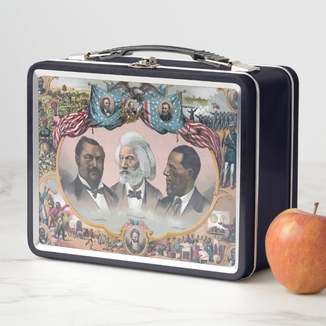 Fr3d3rick Bailey Douglass with Black Abolitionist  Metal Lunch Box (In Situ)