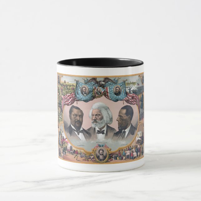 Fr3d3rick Bailey Douglass with Black Abolitionist  Mug (Center)