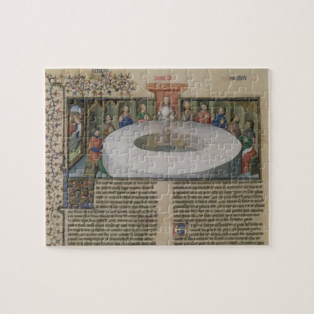 Fr.120 f.524v The Knights of the Round Table from Jigsaw Puzzle (Horizontal)