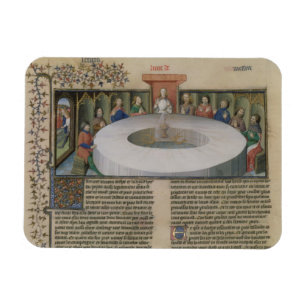 Fr.120 f.524v The Knights of the Round Table from Magnet