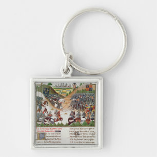 Fr 2691 f.183 Battle scene, by Jehan Charetier Keychain
