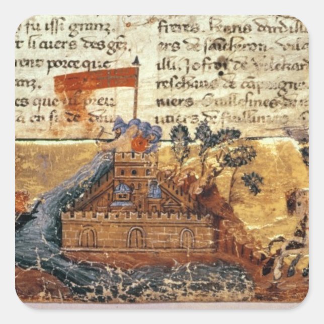Fr 4972 f.1: Jerusalem in the Crusades Square Sticker (Front)