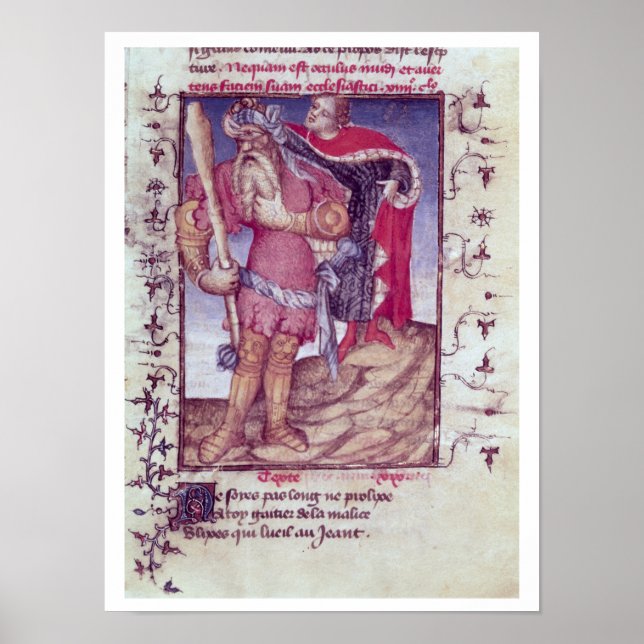 Fr 606 f.11 Ulysses piercing the eye of the Cyclop Poster (Front)