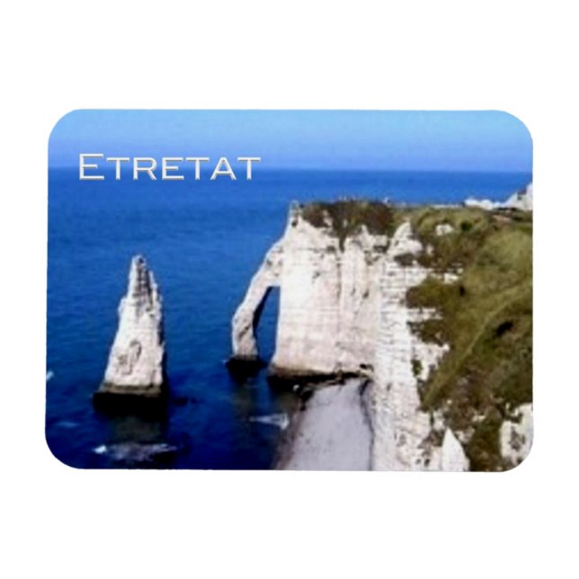 FR France - Normandy -  Etretat - The cliffs - Magnet (Horizontal)