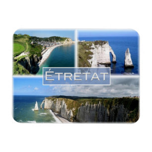 FR France - Normandy - Etretat - The cliffs - Magnet